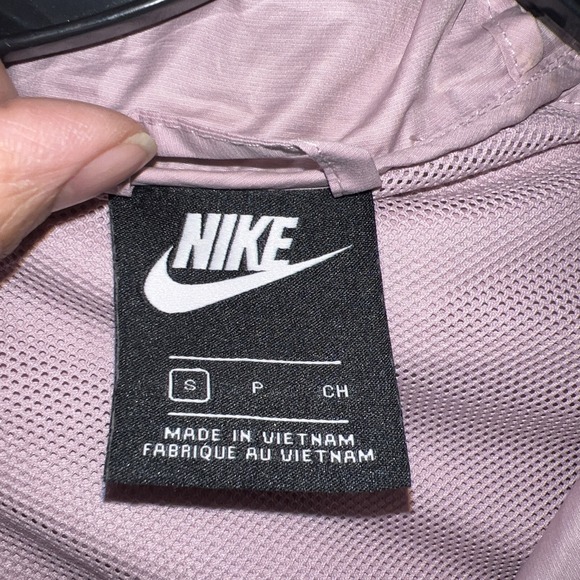 Nike Windrunner Jacket Women's Size S Pink / Mauve Hooded Full Zip Windbreaker - Picture 7 of 10